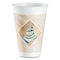 Dart CafÃ© G Foam Hot/Cold Cups, 16 oz, Brown/Green/White, PK1000 16X16G-167318 - alternate 1